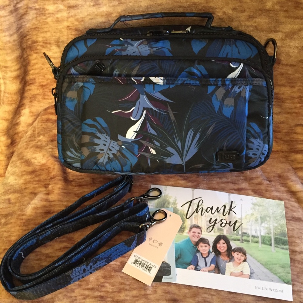 Lug Scoop Botanical Black EUC